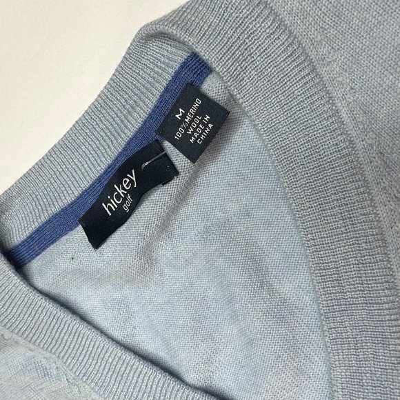 hickey golf. Men’s pull over sweater. Merino wool. Size medium. Great. - Picture 4 of 5